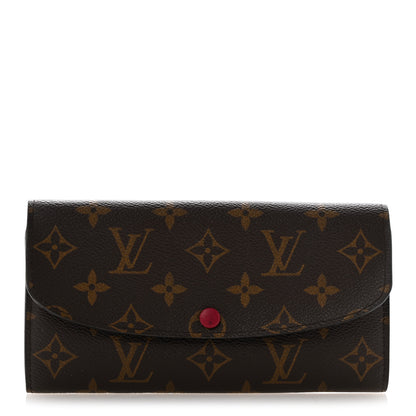 Louis Vuitton Monogram Emilie Wallet Fuchsia 1 of 9