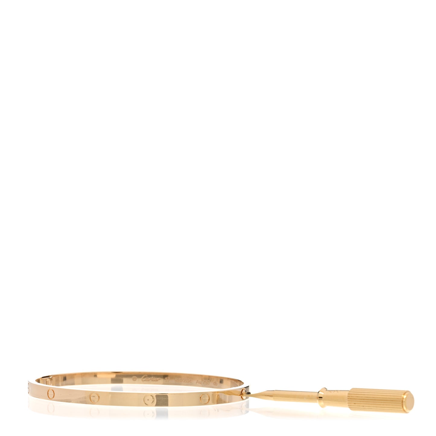 18K Yellow Gold Small LOVE Bracelet 17