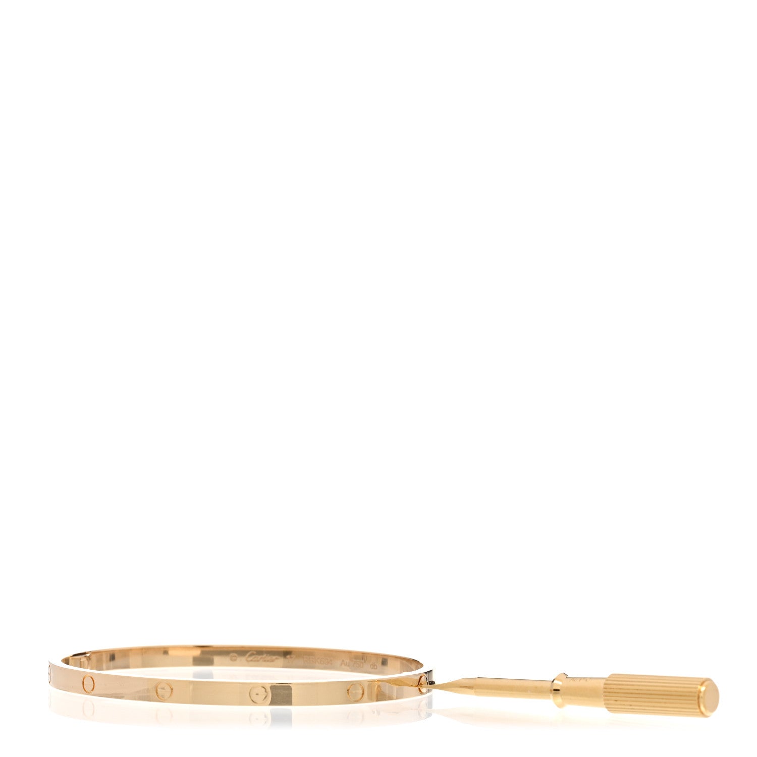 Cartier 18K Yellow Gold Small LOVE Bracelet 17 3 of 5