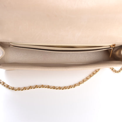 Chanel Lambskin Quilted Crystal Chocolate Bar Charm Flap Beige 6 of 32