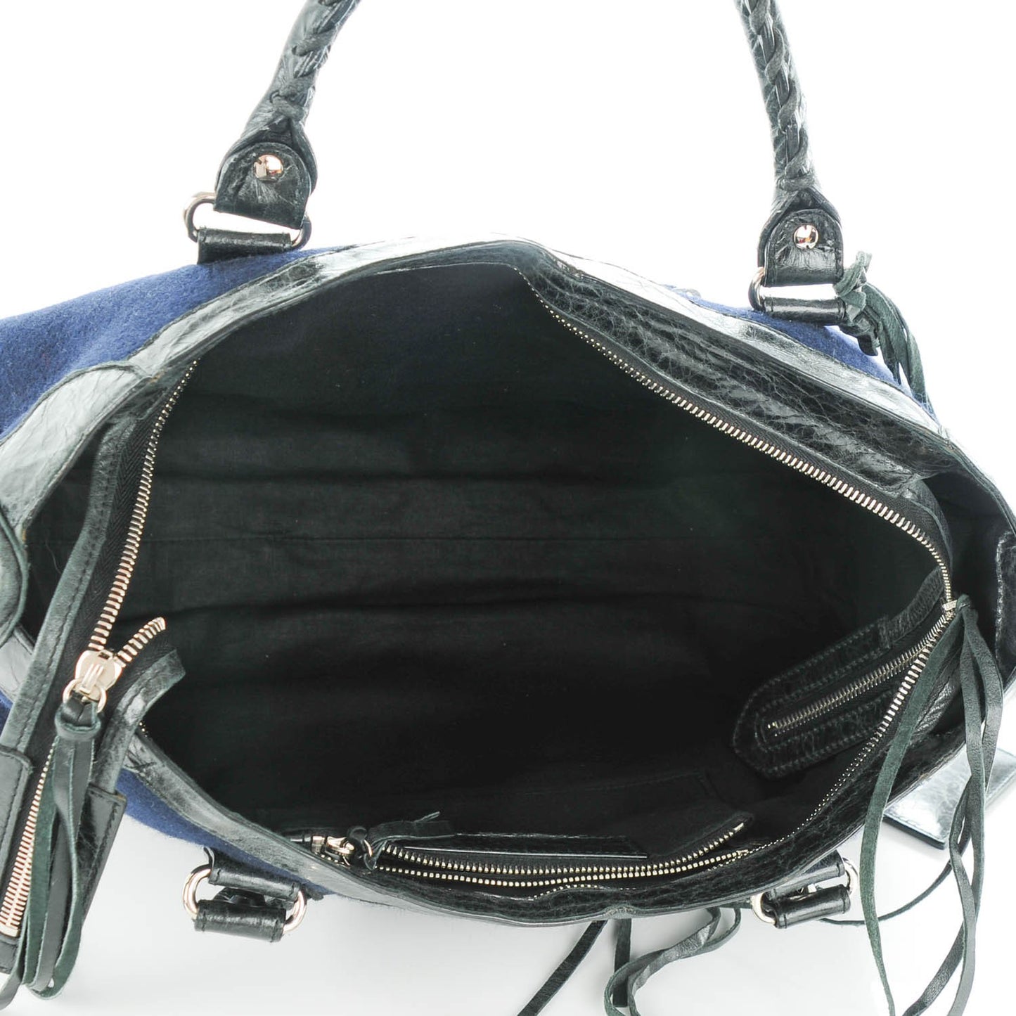 Chevre Wool Classic Silver Hardware City Black