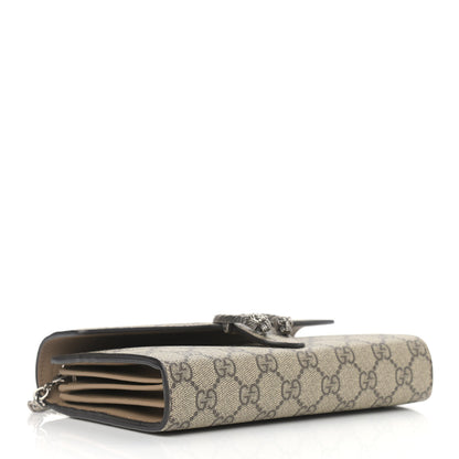 Gucci GG Supreme Monogram Mini Dionysus Chain Wallet Beige Taupe 4 of 9