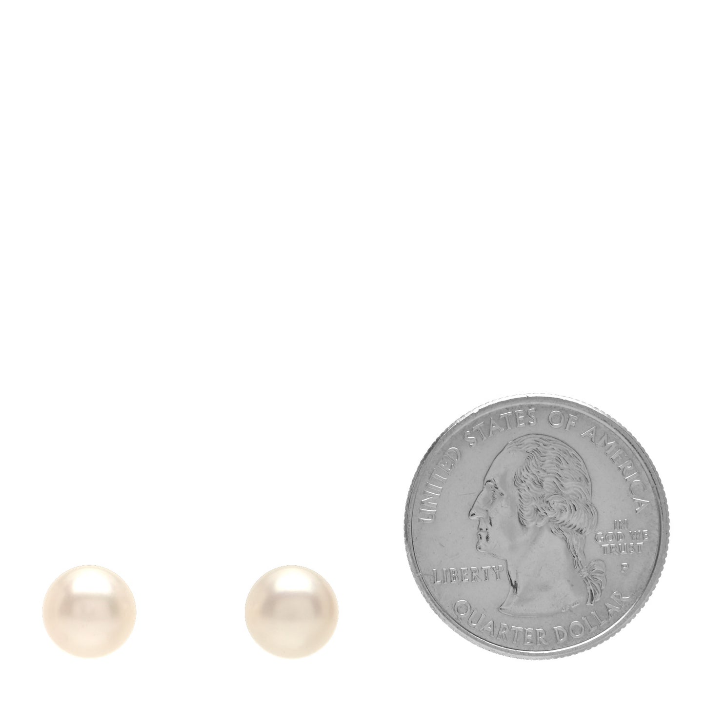 Sterling Silver Freshwater Pearl 8-8.5mm Ziegfeld Earrings