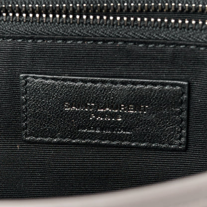 Saint Laurent SAINT LAURENT Crinkled Calfskin Matelasse Monogram Medium Niki Chain Satchel Fog 7 of 11