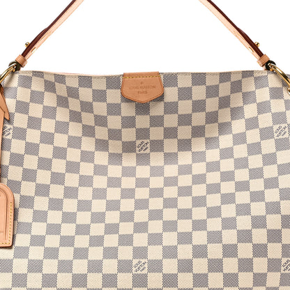Louis Vuitton Damier Azur Graceful MM Rose Ballerine 7 of 9