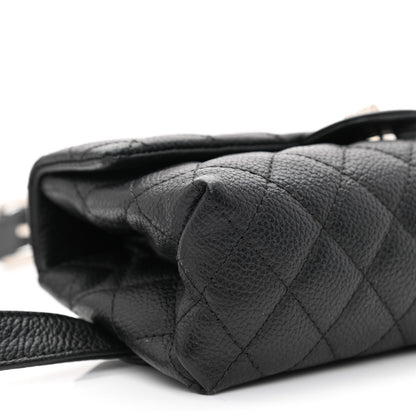 Chanel Grained Calfskin Quilted 2.55 Reissue Flap Belt Bag Clutch Black 9 of 12