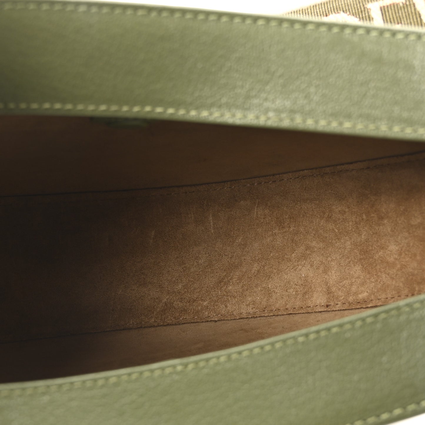 Satin Calfskin Jacquard Small Luna Bag Avocado Green