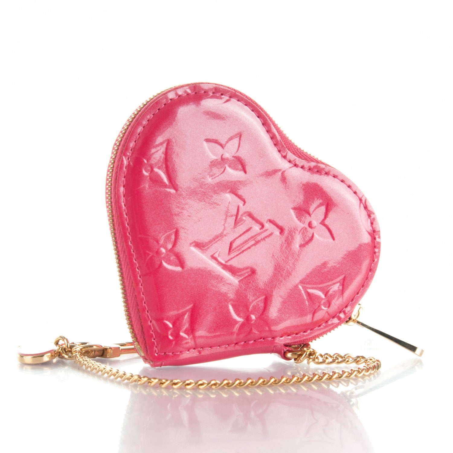 Louis Vuitton Vernis Heart Coin Purse Framboise 3 of 6