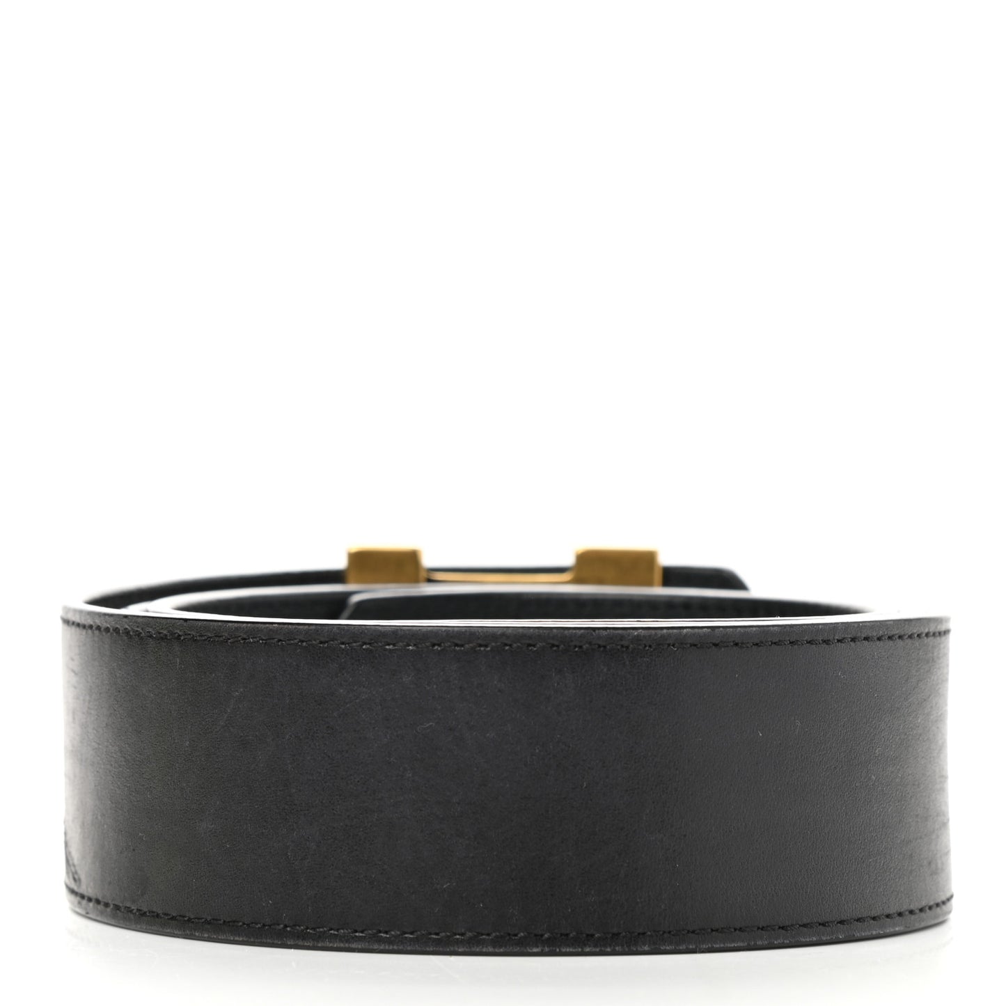 Calfskin 40mm LV Initiales Montaigne Belt 90 36 Black