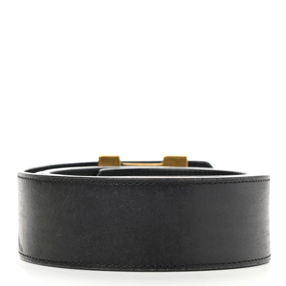 Louis Vuitton Calfskin 40mm LV Initiales Montaigne Belt 90 36 Black 2 of 6