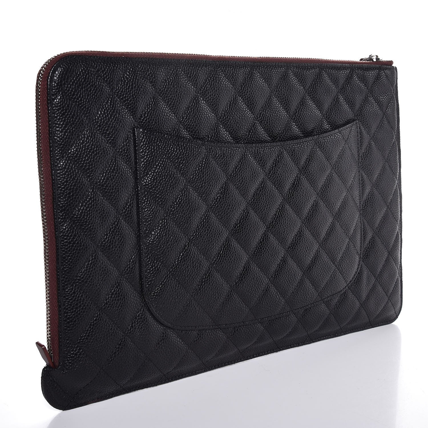 Chanel Caviar Quilted Document Portfolio Holder Black 2 of 8