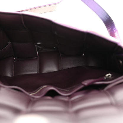 Bottega Veneta Glossy Nail Polish Nappa Maxi Intreccio Padded Cassette Crossbody Bag Holographic 5 of 10