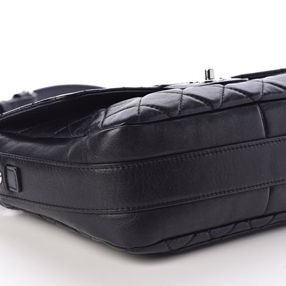 Chanel Lambskin Quilted Messenger Bag Dark Navy 10 of 14