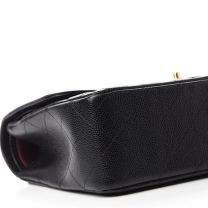 Chanel Caviar Quilted Jumbo Double Flap Black 6 of 11