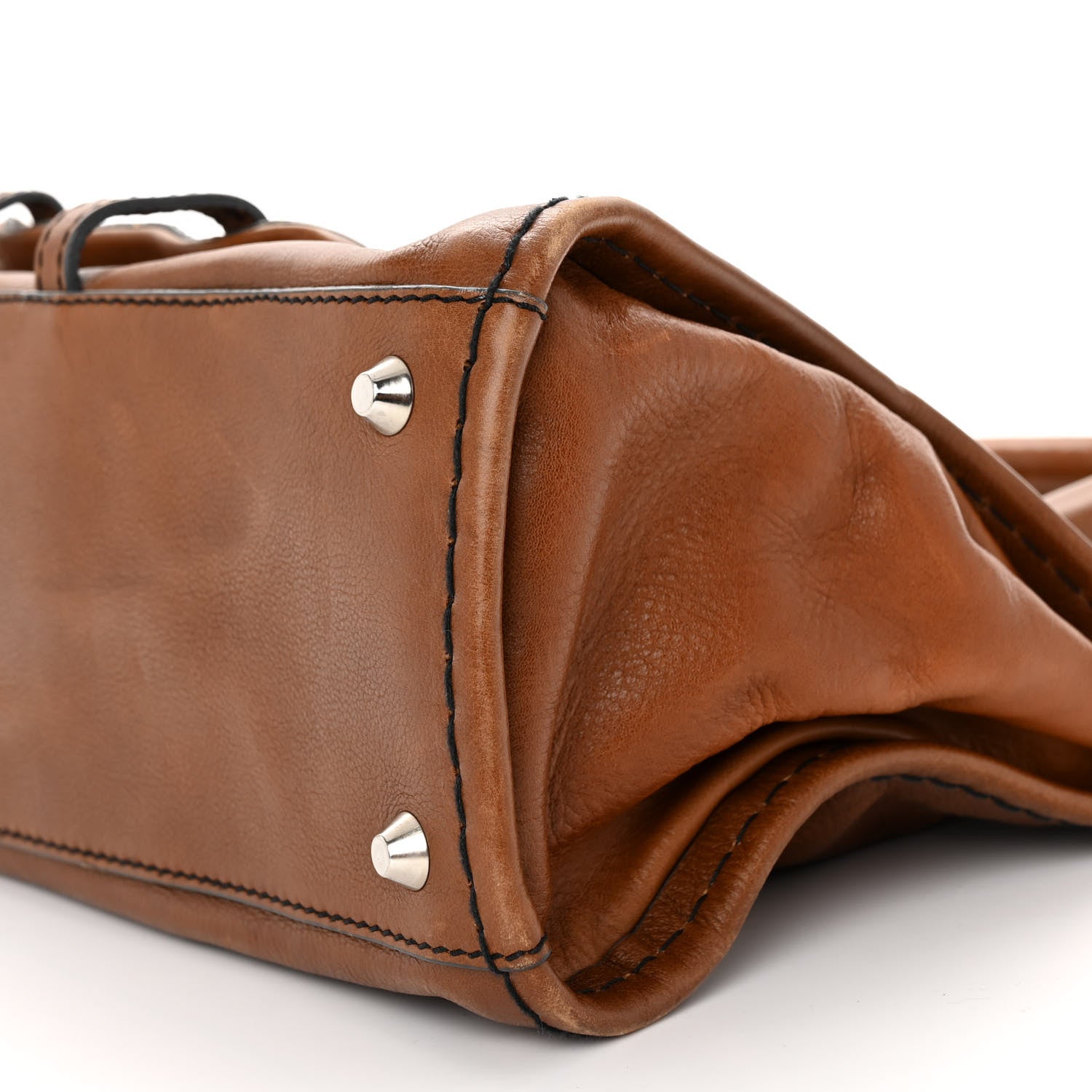 Chloe Calfskin Edith Satchel Ecureil Brown 9 of 9