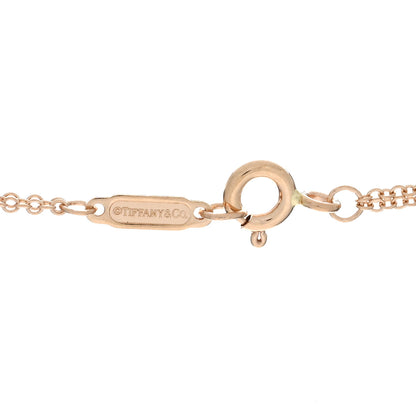 Tiffany 18K Rose Gold Infinity Double Chain Pendant Necklace 4 of 4