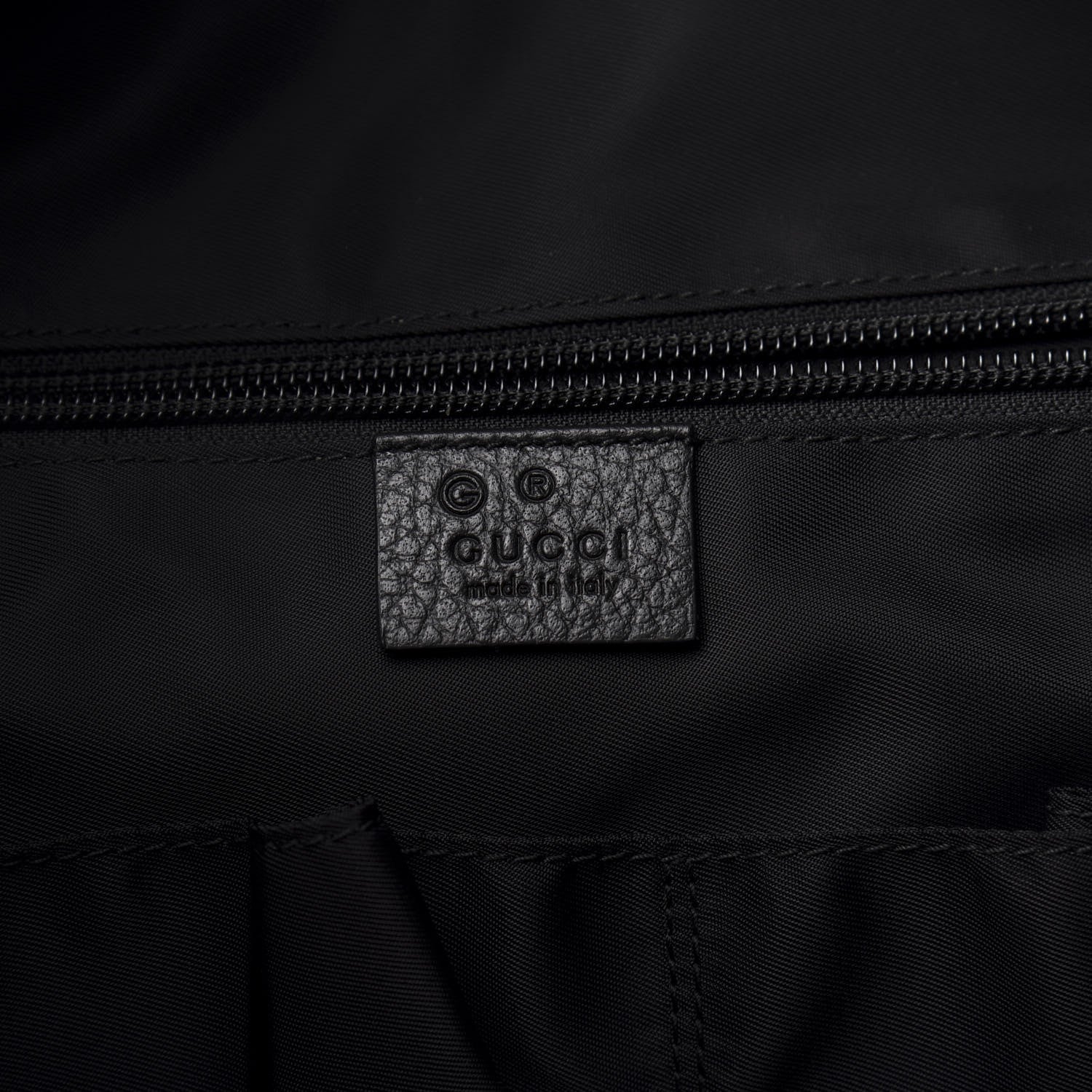 Gucci Nylon Monogram Medium Light Double Buckle Backpack Black 7 of 10