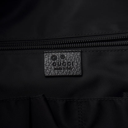 Gucci Nylon Monogram Medium Light Double Buckle Backpack Black 7 of 10