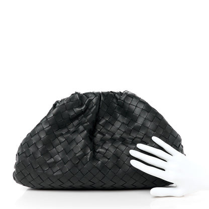 Bottega Veneta Nappa Maxi Intreccio The Pouch Oversized Clutch Black 2 of 11