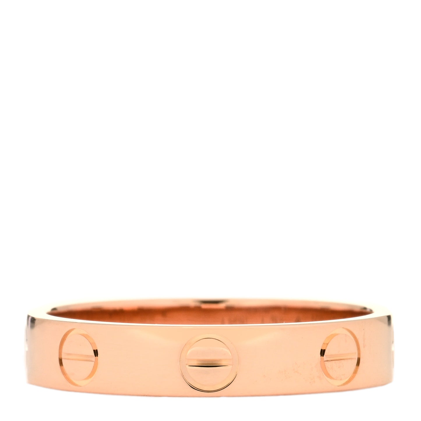 18K Pink Gold 3.5mm LOVE Wedding Band Ring 51 5.75