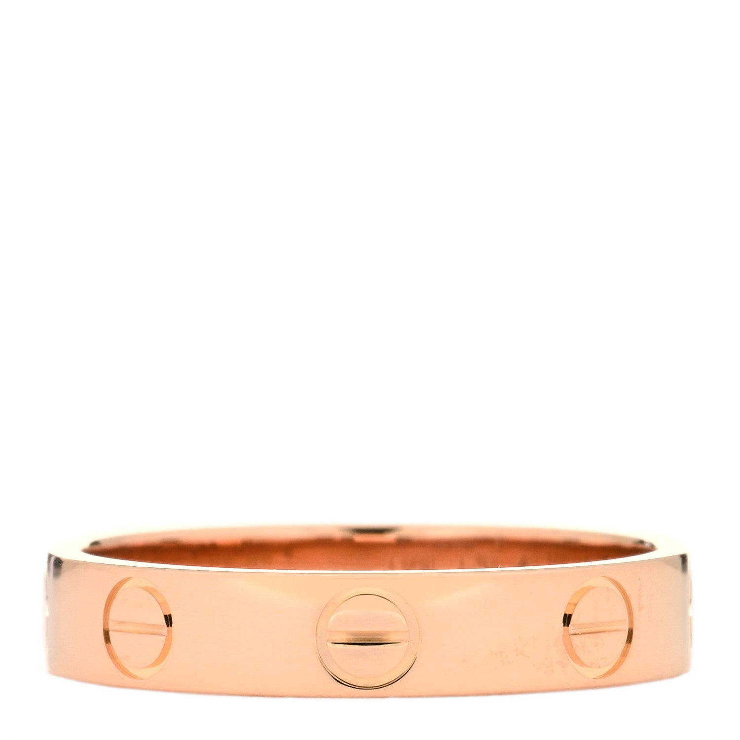 Cartier 18K Pink Gold 3.5mm LOVE Wedding Band Ring 51 5.75 3 of 5