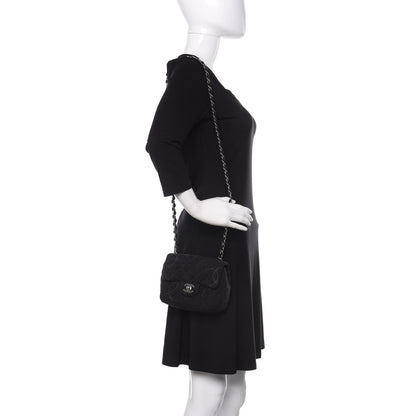 Chanel Denim CC Quilted Mini Square Flap Black 2 of 11