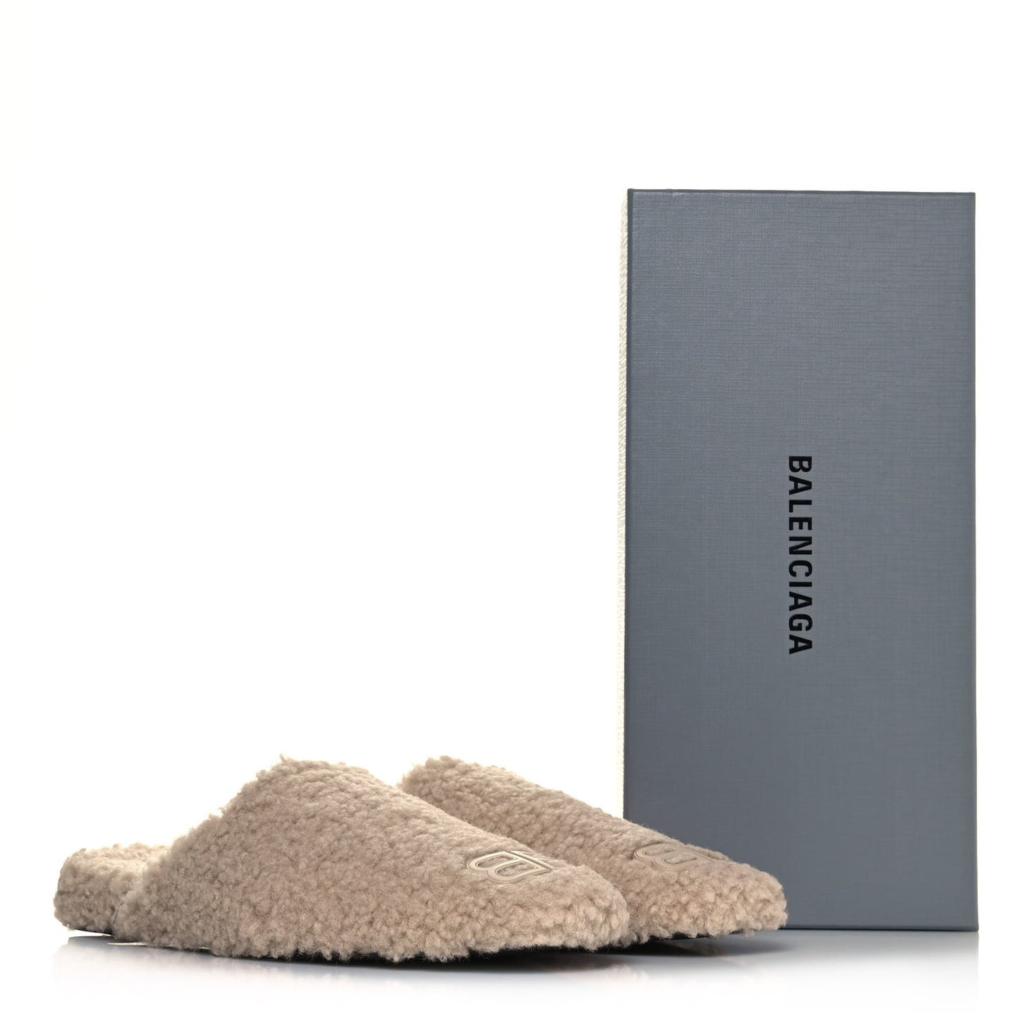 Faux Shearling Cosy BB Mules 39.5 Beige