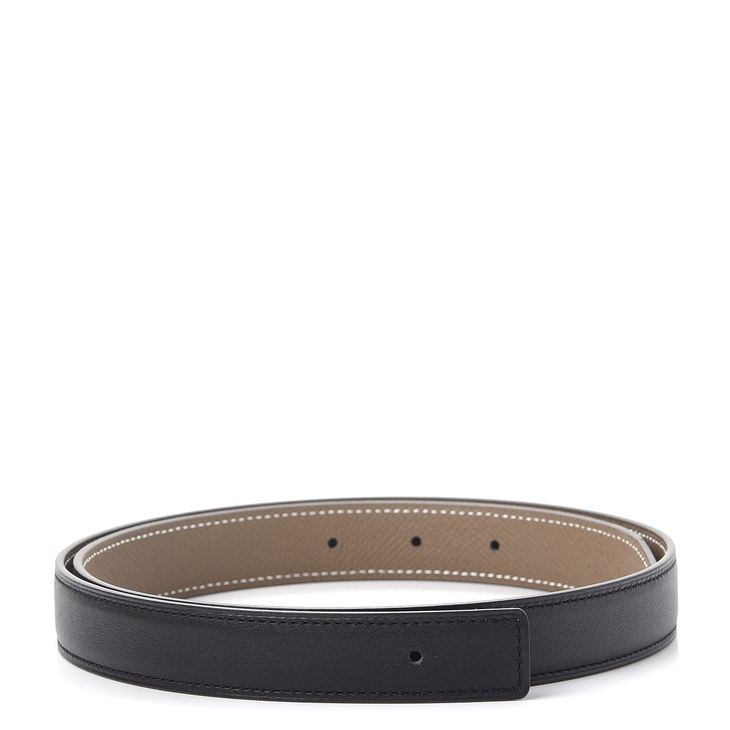 Swift Epsom 24mm Belt Strap 80 Black Etoupe