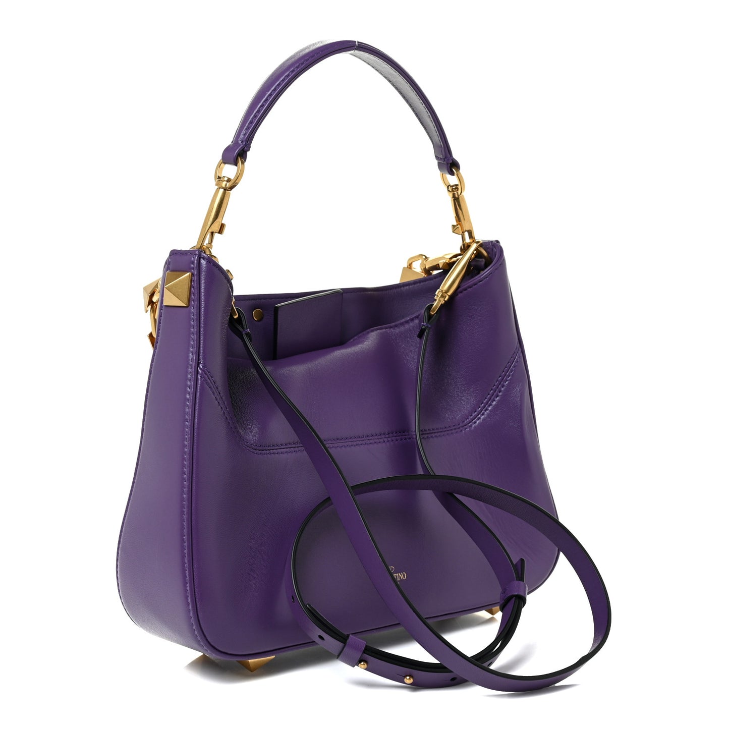 Nappa Stud Sign Hobo Indian Violet