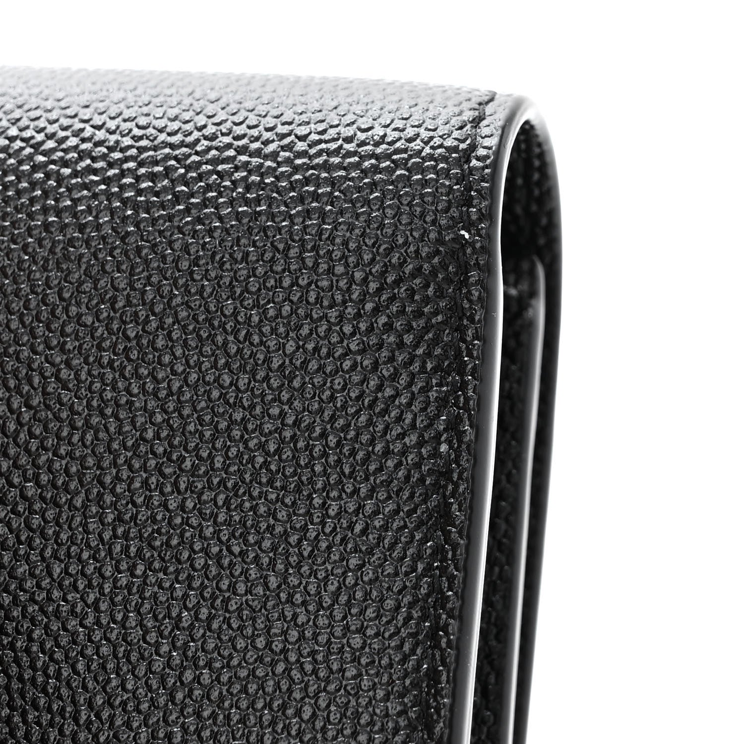 Saint Laurent Grain de Poudre Uptown Chain Wallet Black 11 of 12