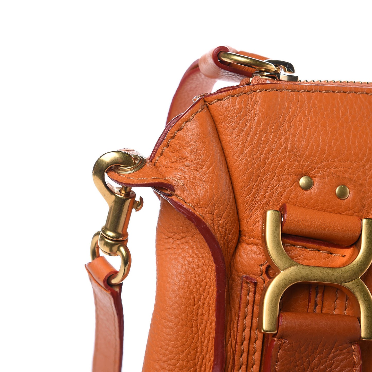 Calfskin Medium Marcie Satchel Indian Summer