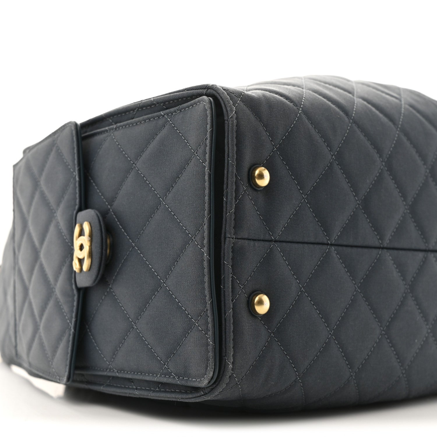 Chanel Canvas Quilted Medium Chanel 25 Handbag Dark Blue 10 of 14