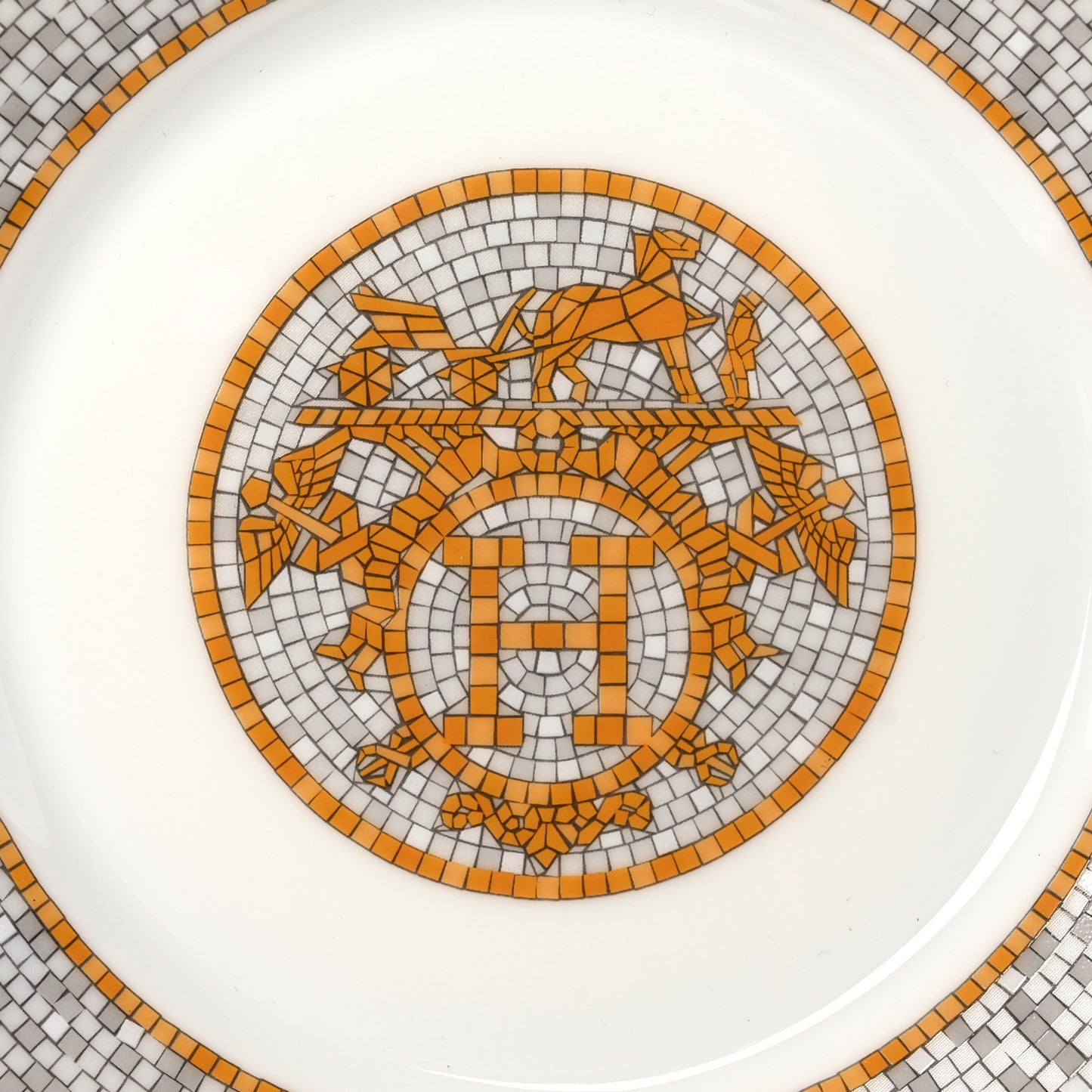 Porcelain Mosaique Au 24 Gold Breakfast Cup And Saucer Set Of 2