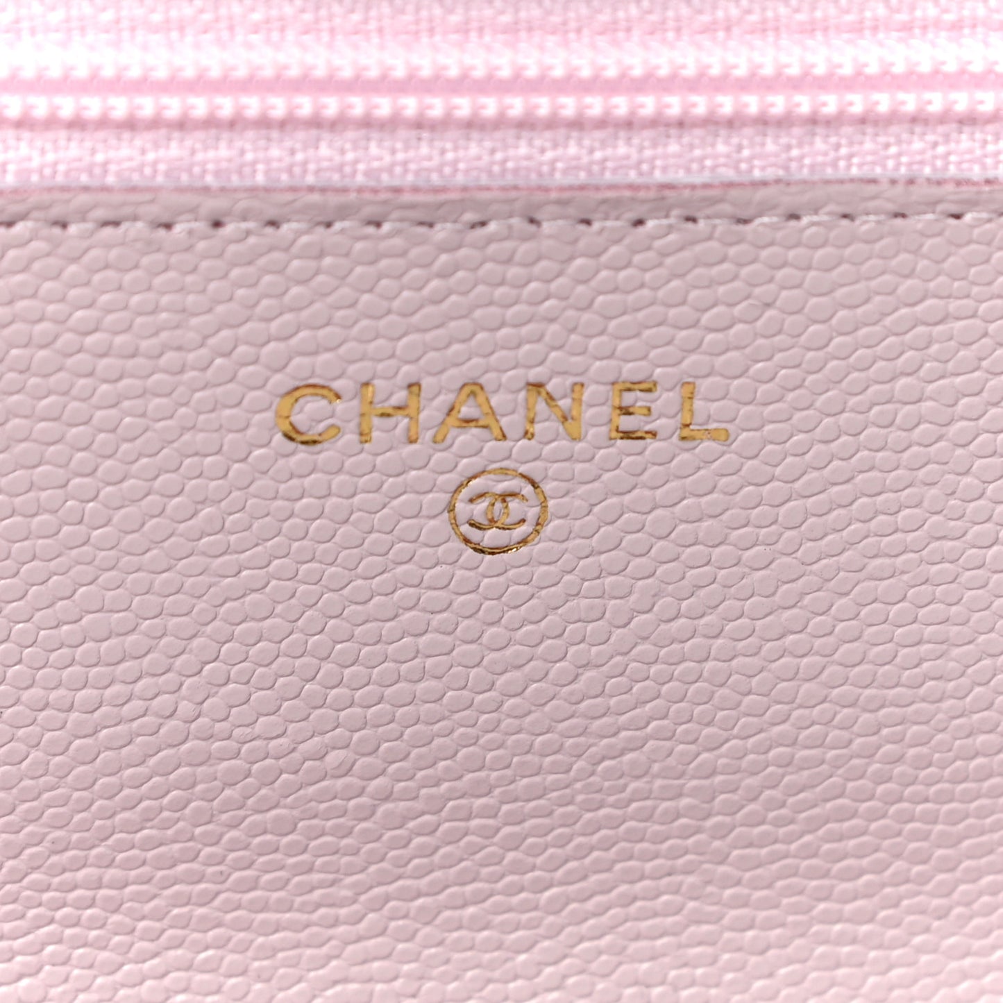 Caviar Quilted Coco Candy Wallet On Chain WOC Light Pink