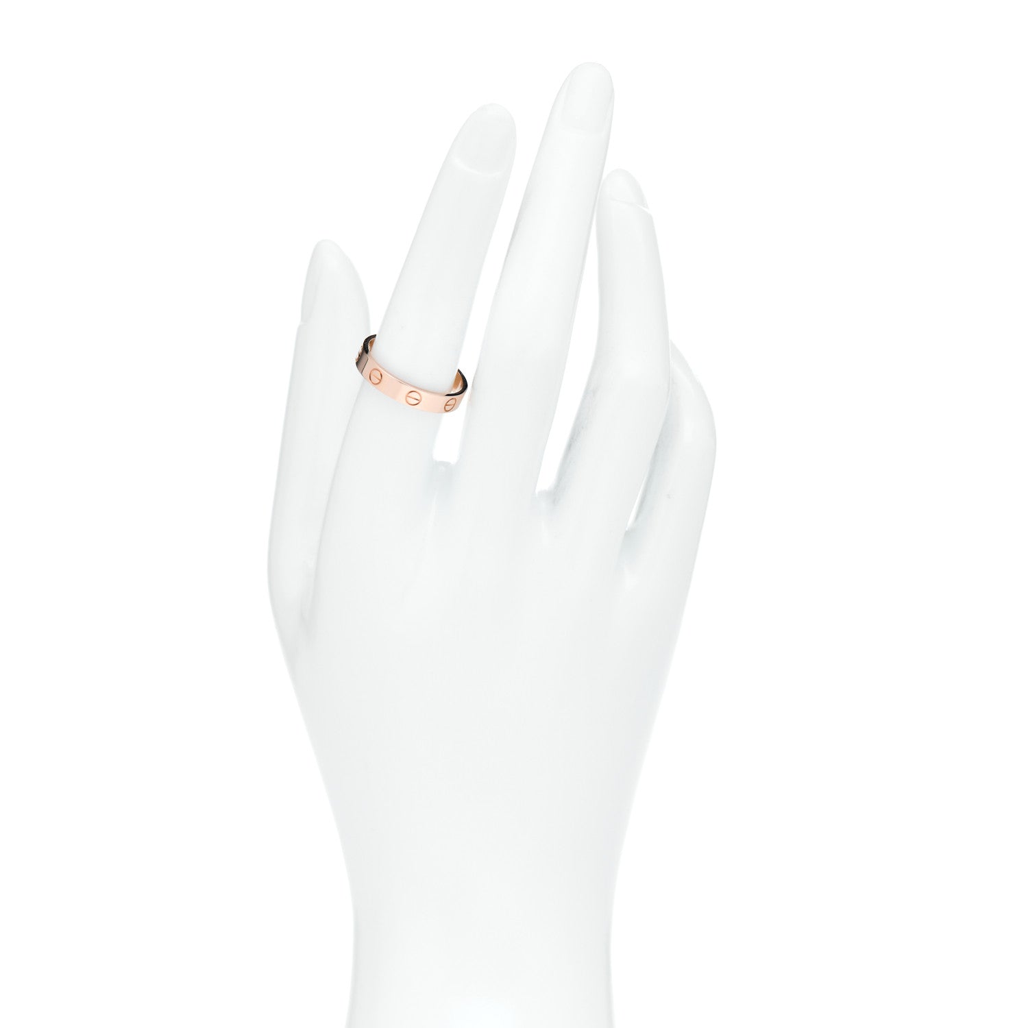 Cartier 18K Pink Gold 3.5mm LOVE Wedding Band Ring 56 7.5 2 of 5
