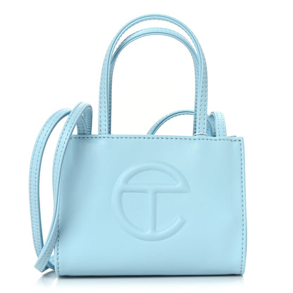 Telfar Vegan Leather Small Shopping Bag Pool Blue 1 of 8