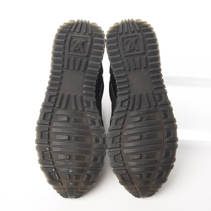 Louis Vuitton Suede Monogram Run Away Sneakers 37 Black 7 of 8