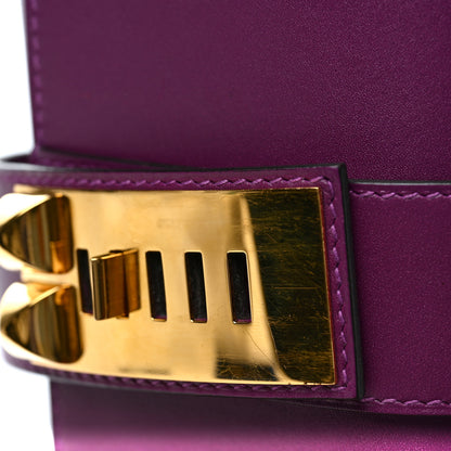 Hermes Tadelakt Medor 23 Clutch Anemone 9 of 9