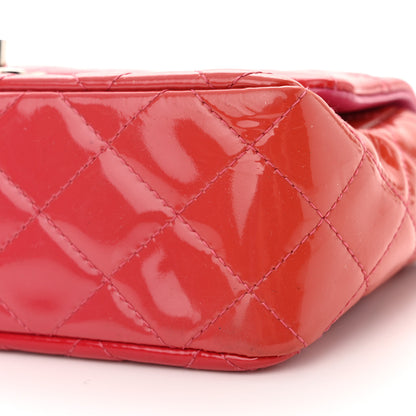 Chanel Patent Calfskin Quilted Mini Rectangular Flap Pink 10 of 10
