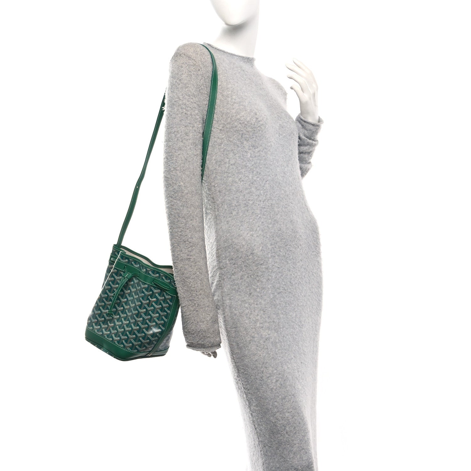 Goyard Goyardine Petit Flot Bucket Bag PM Green 2 of 10