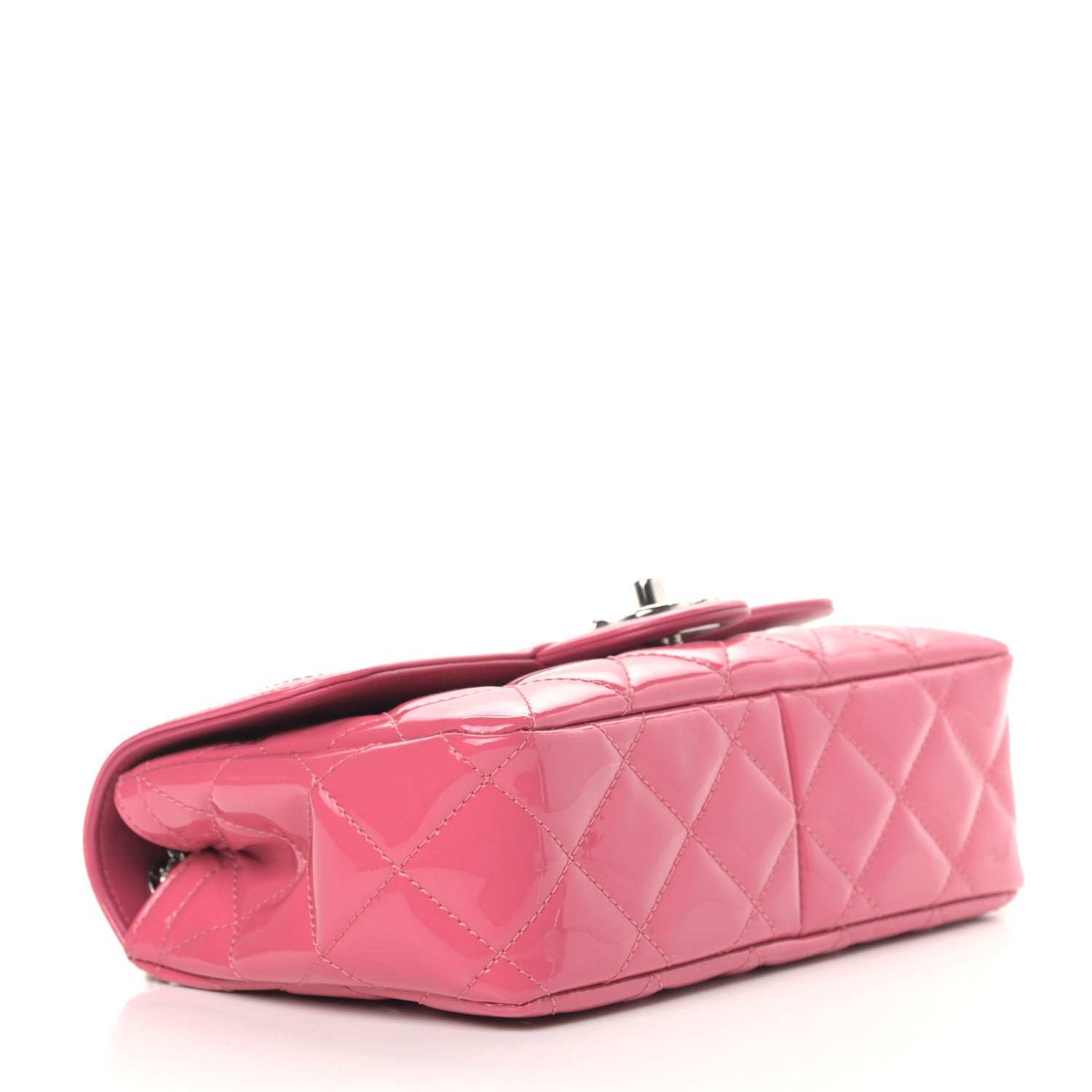 Chanel Patent Quilted Small Coco Shine Flap Pink 4 of 10