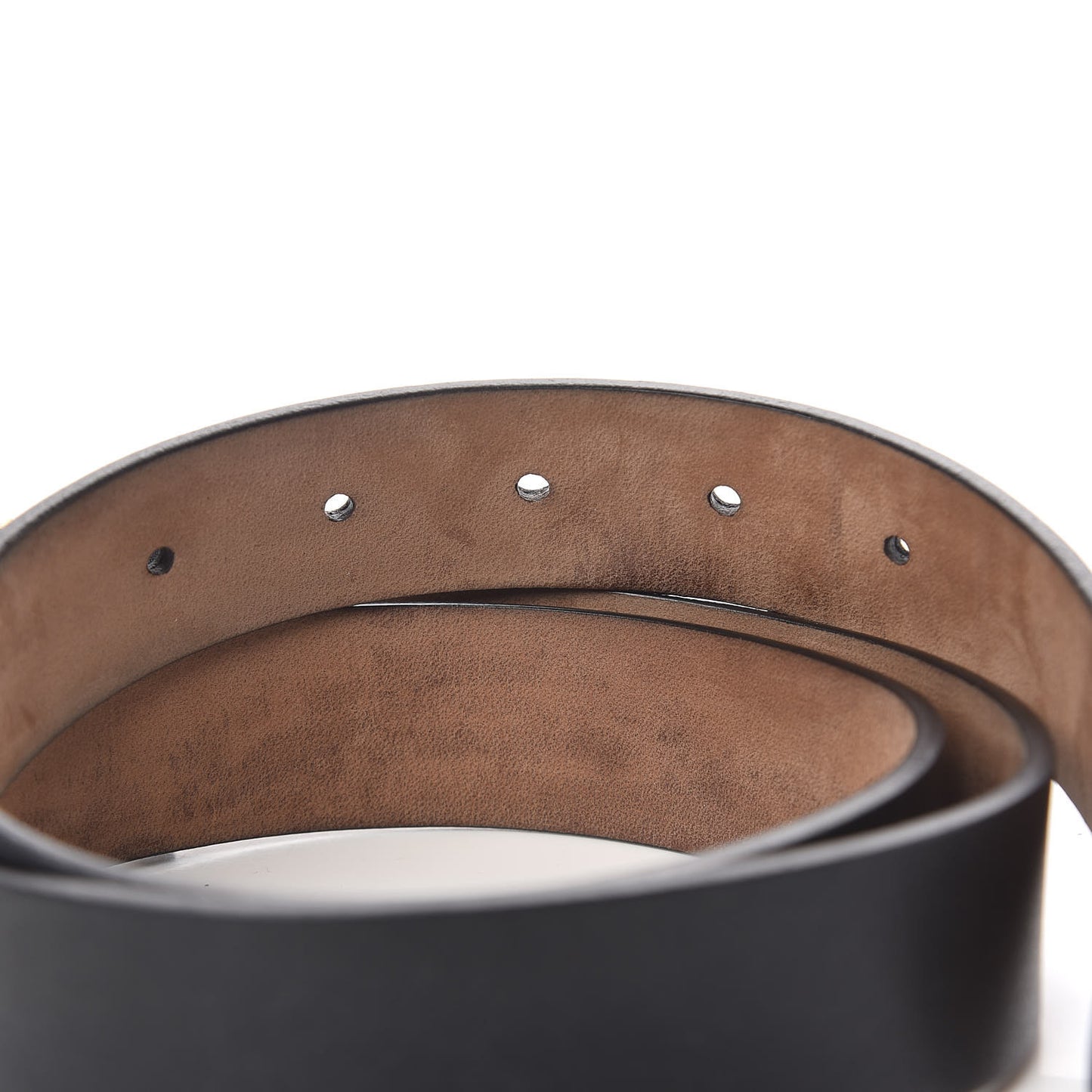 Calfskin Studded Interlocking G Belt 85 34 Black