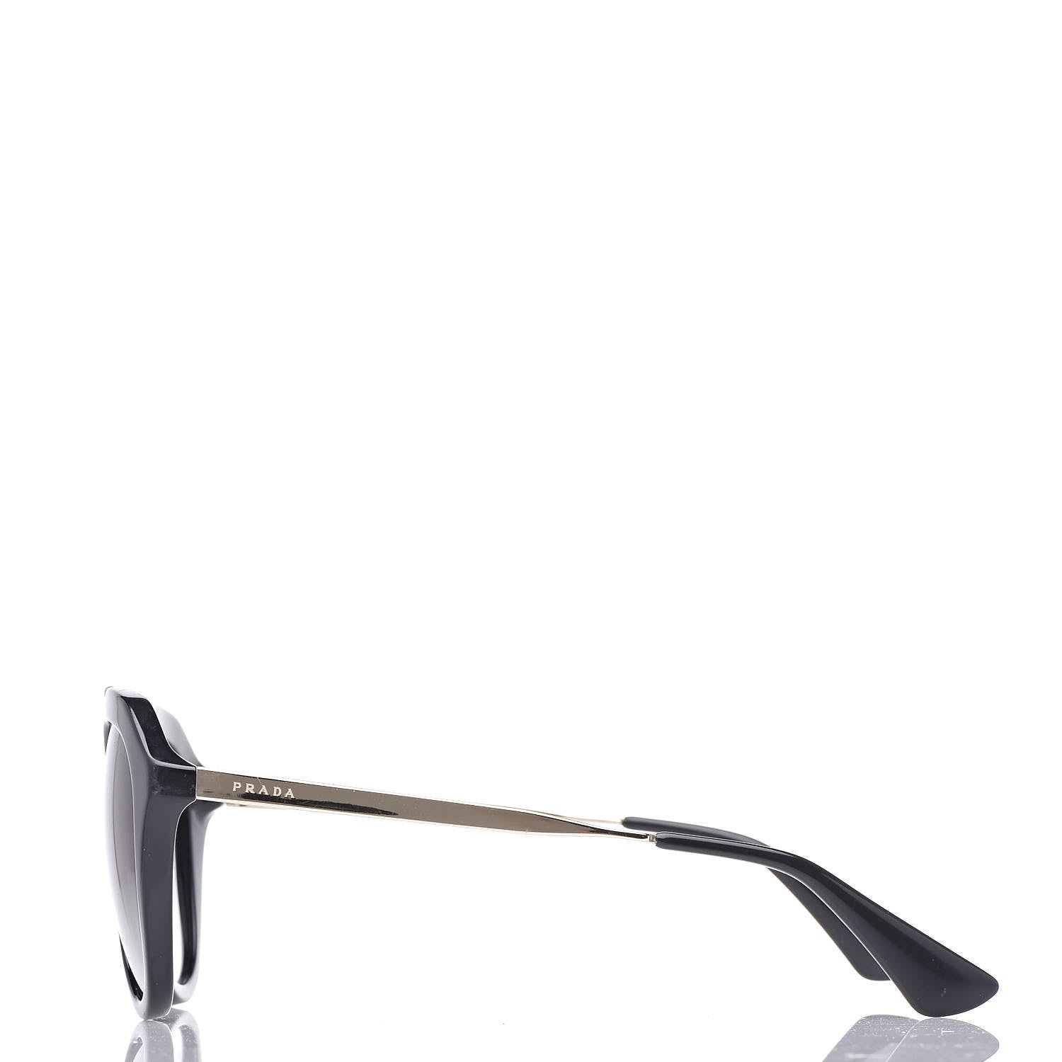 Prada Acetate Metal Cinema Sunglasses SPR 12Q Black 3 of 9