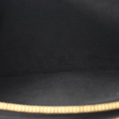 Louis Vuitton Empreinte Monogram Giant Double Zip Pochette Black Cream 5 of 11