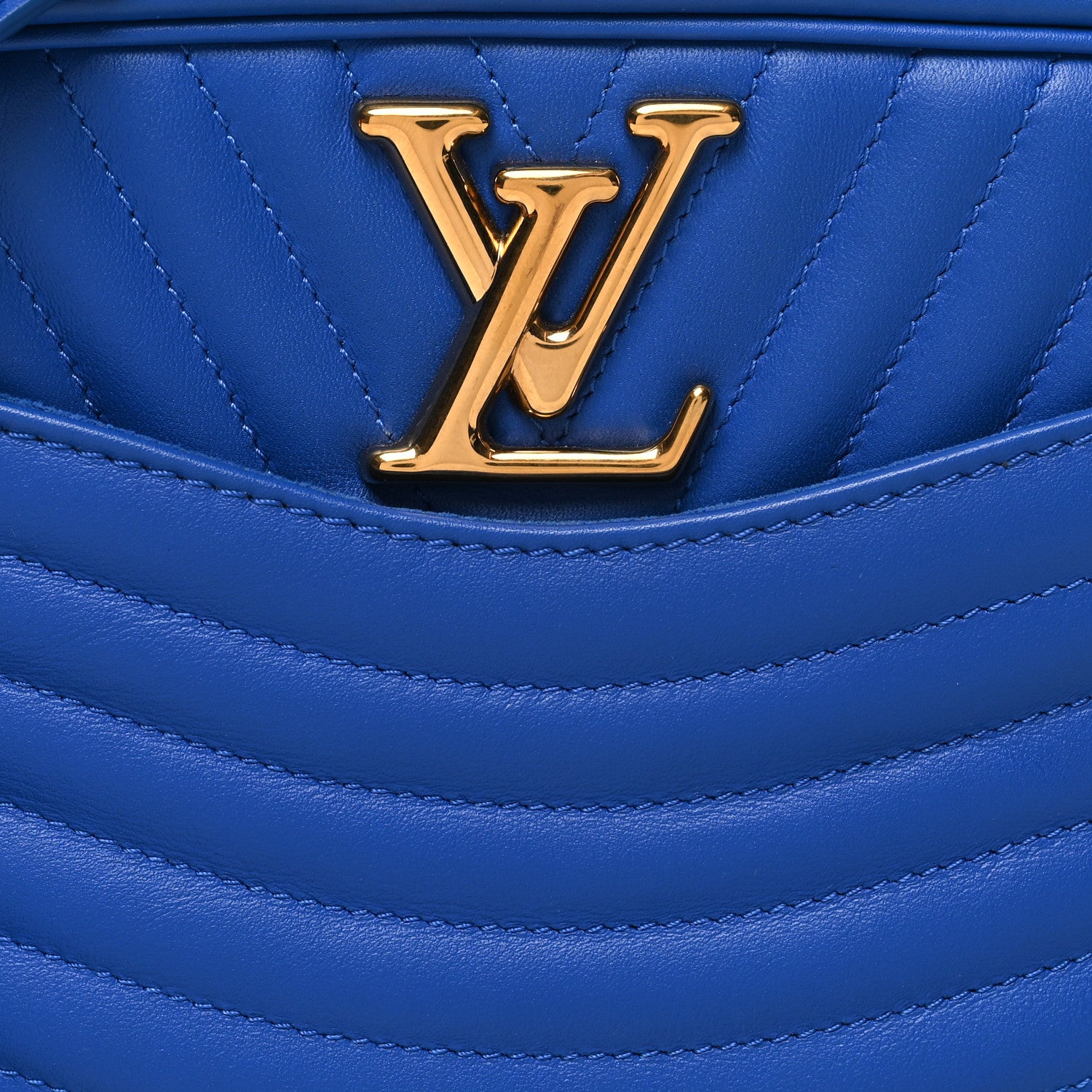 Louis Vuitton Calfskin New Wave Camera Bag Bleu Neon 7 of 10