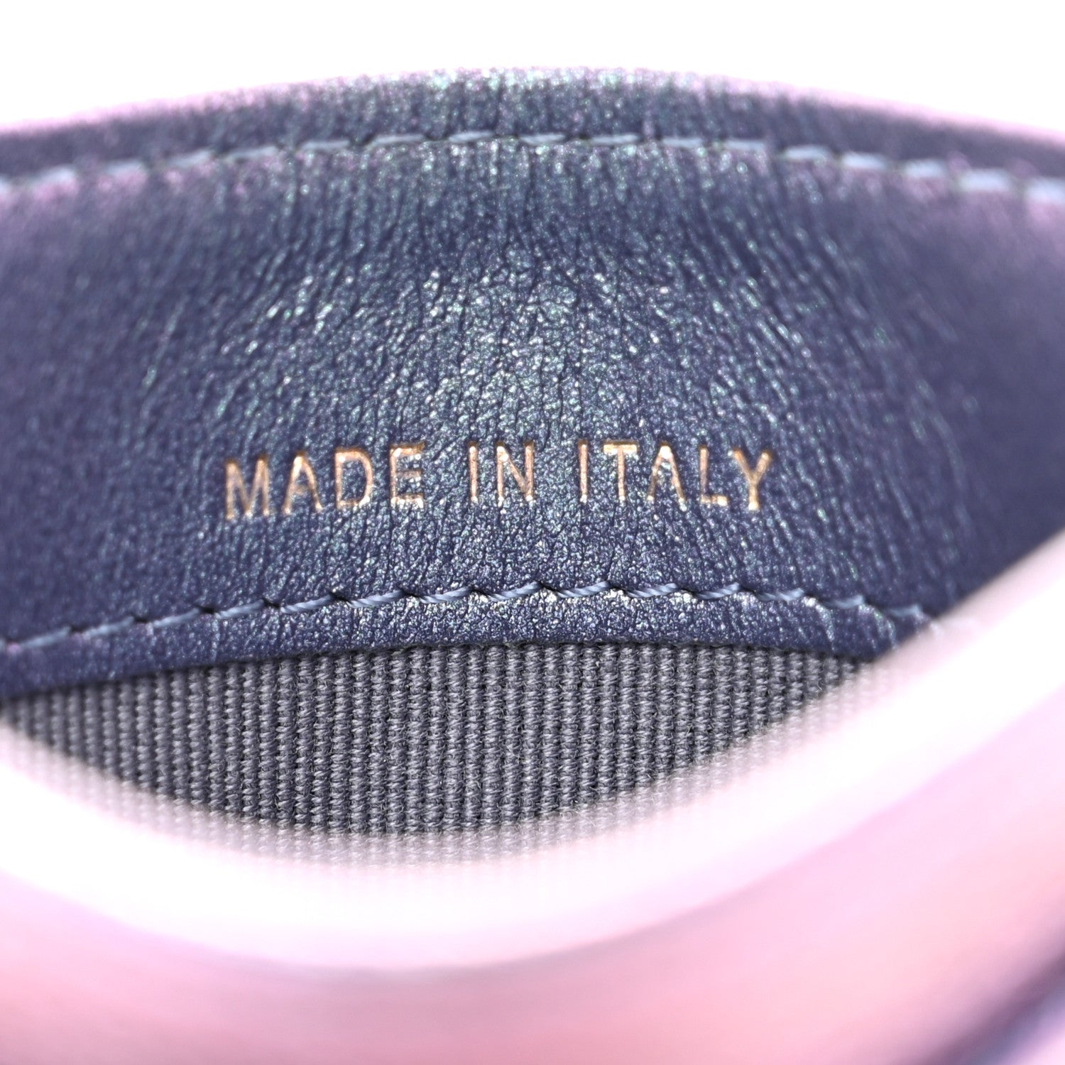 Chanel Iridescent Caviar Quilted Card Holder Dark Blue 7 of 9