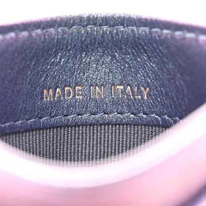 Chanel Iridescent Caviar Quilted Card Holder Dark Blue 7 of 9