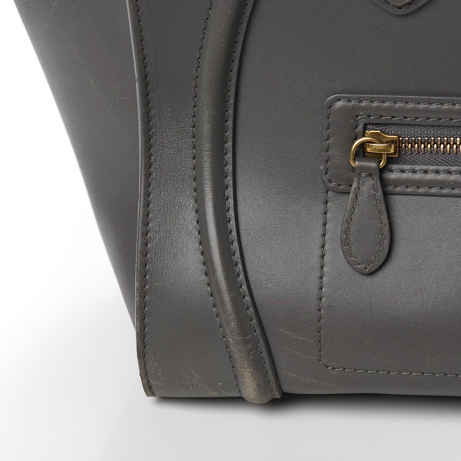 Celine Smooth Calfskin Mini Luggage Smoke 16 of 30