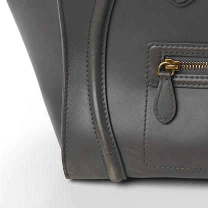 Celine Smooth Calfskin Mini Luggage Smoke 16 of 30