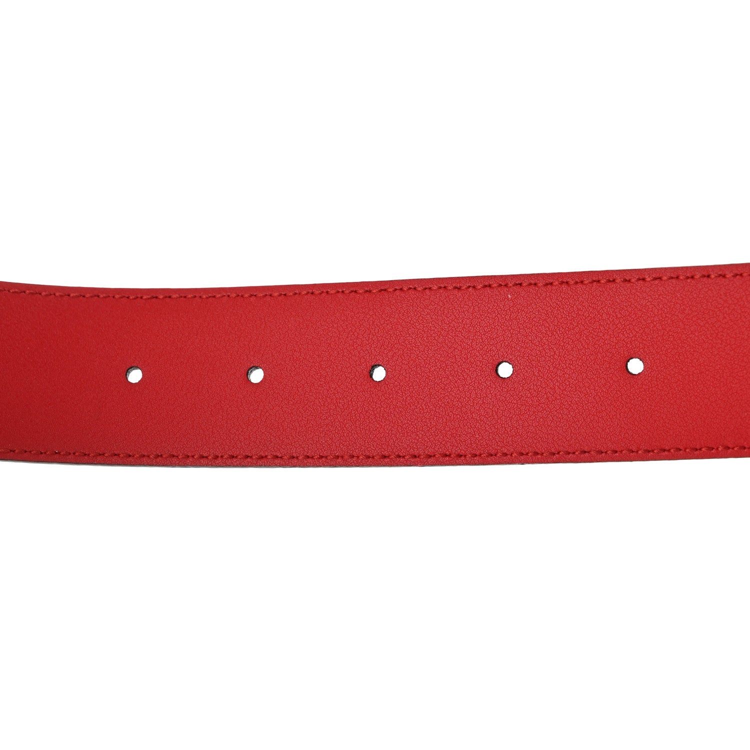 Gucci Guccissima Signature Interlocking G 37mm Belt 85 34 Hibiscus Red 4 of 7